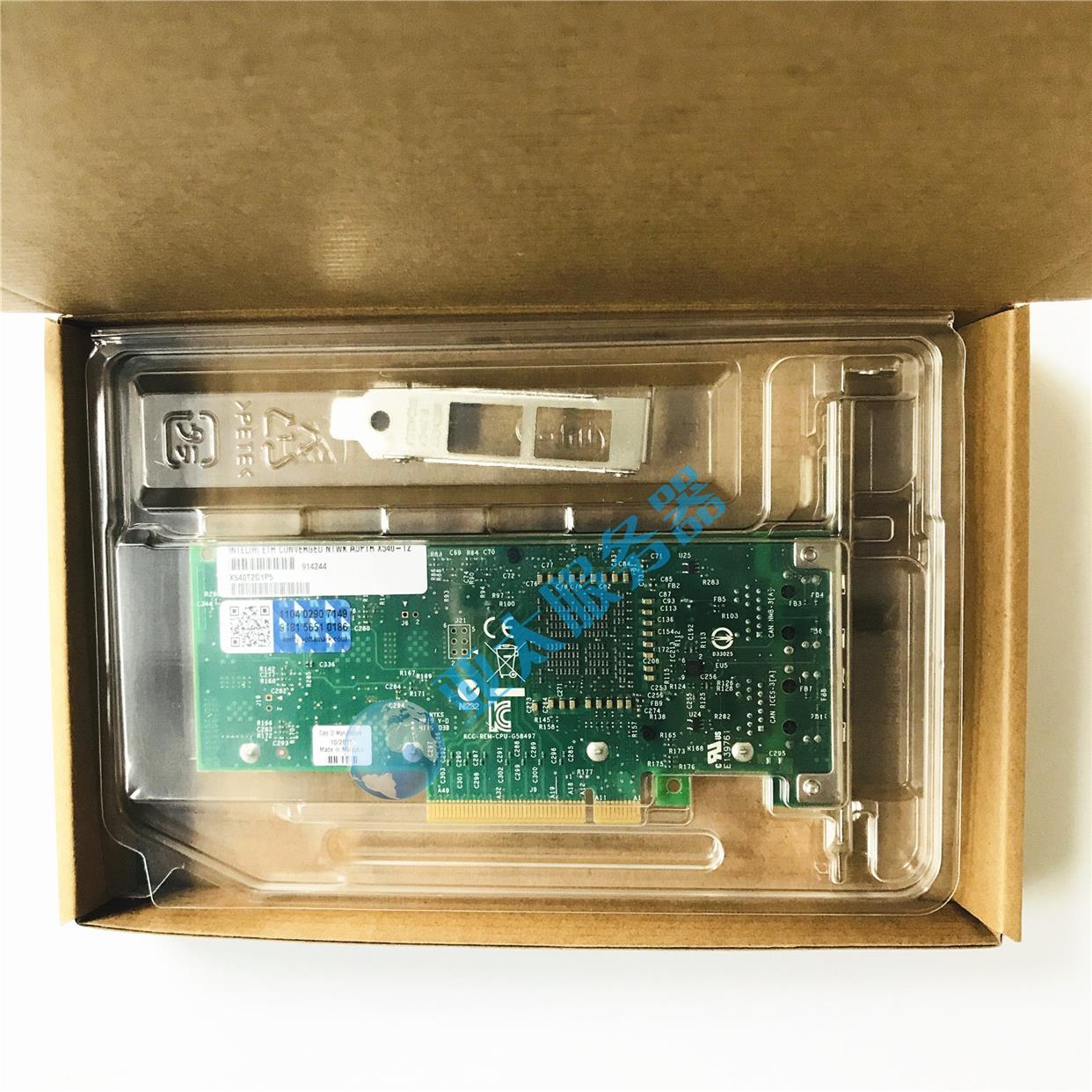 议价intel X540-T2 万兆网卡RJ45 10G防伪码 双口 电口群晖爱快