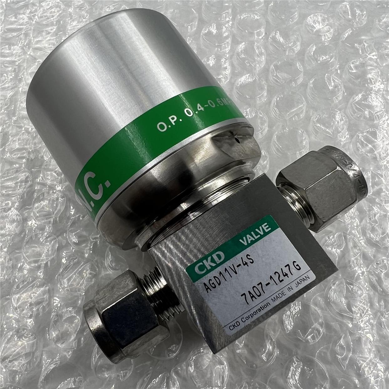 议价CKD气动隔膜阀AGD11V-4S锈钢洁净 1/4卡套