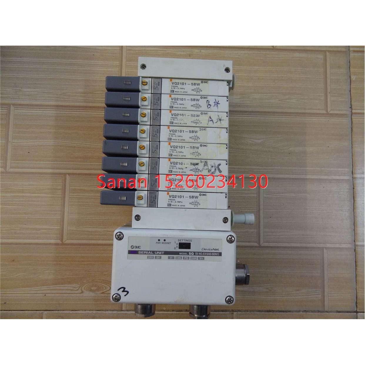 议价SMC 通讯模块EX124D-SDN1电磁阀VQ2101-5BW 24V八片电磁阀机