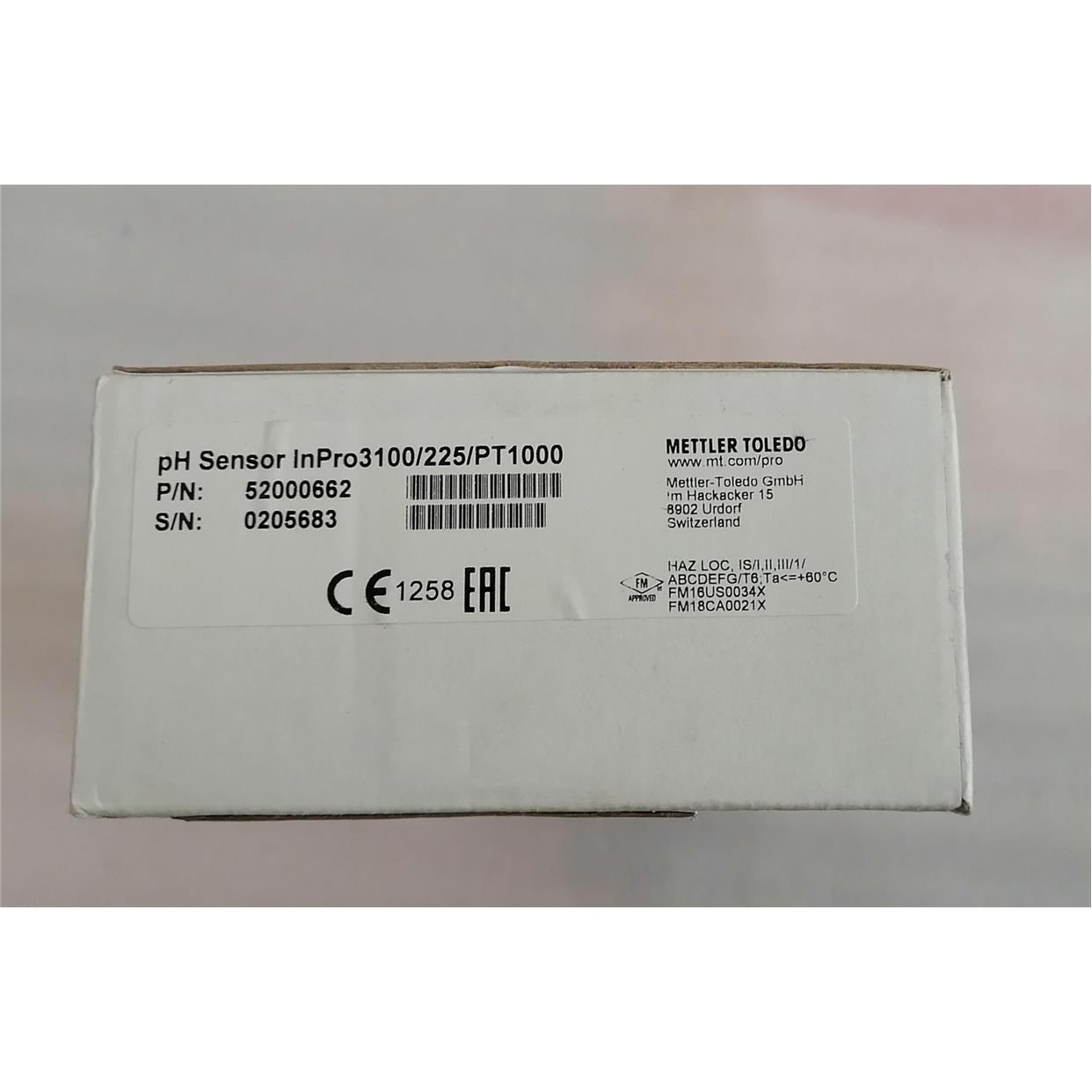 议价52000662 梅特勒托利多PH电极InPro3100/225/PT1000