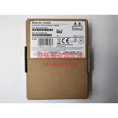 议价Mellanox CX354A MCX354A-FCBT 40G/56G HCA IB 双口网卡