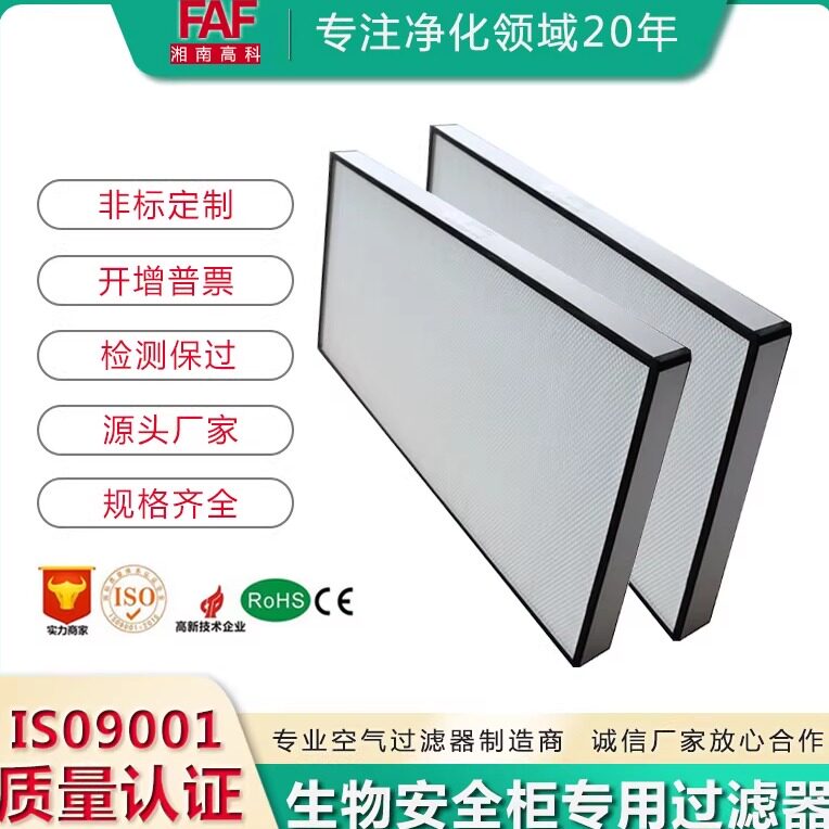 百级生物安全柜过滤器 赛默飞博科力申ESCO 洁净工作台超高效滤芯