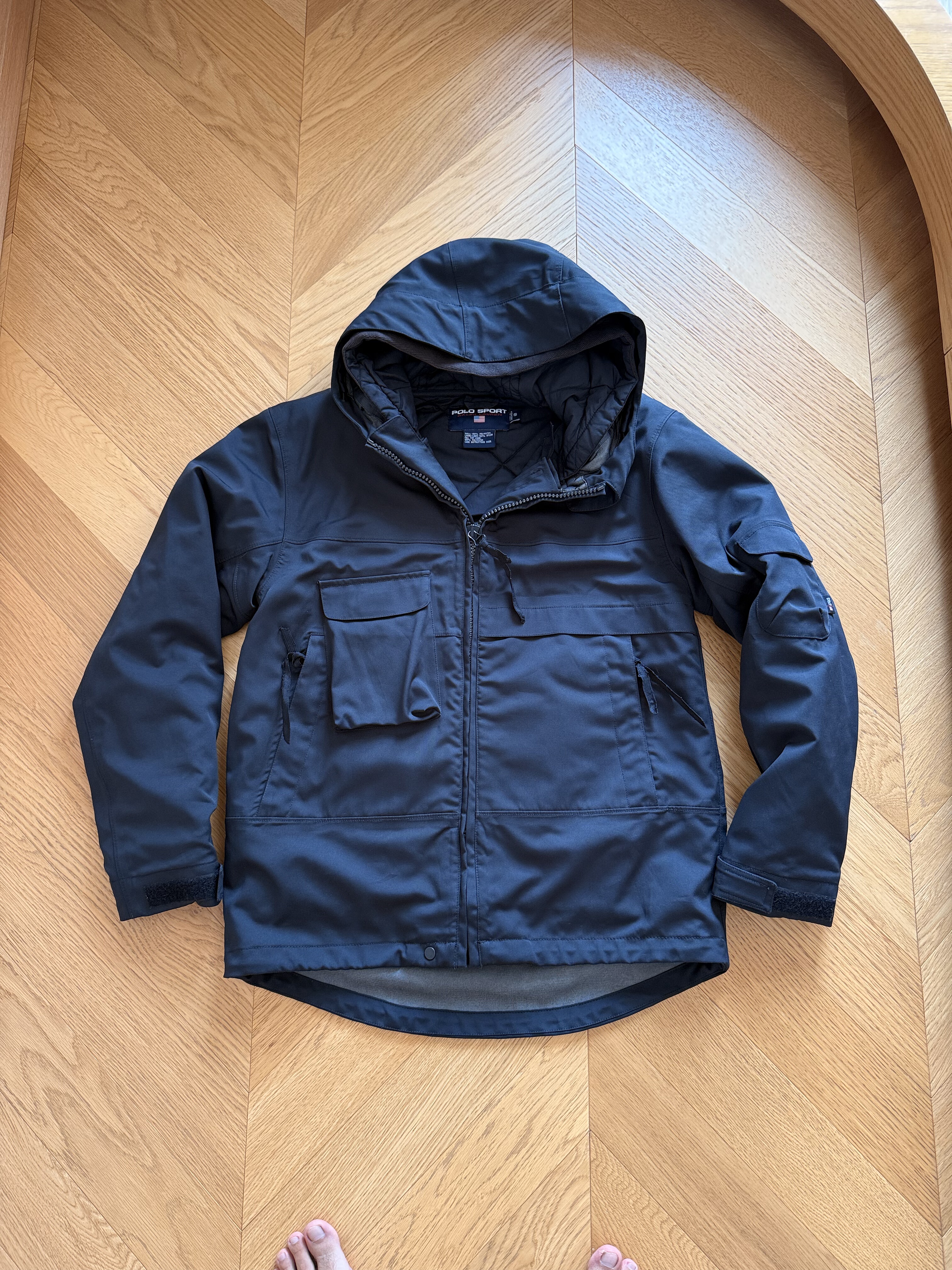 RL早期sport系列绝版夹棉户外运动两件套冲锋衣夹克外套