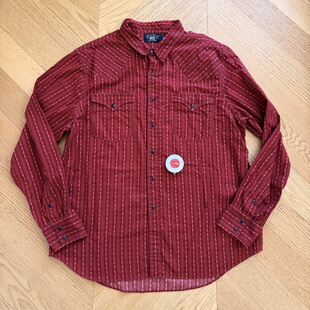RRL老款复古西部条纹碎花衬衫衬衣