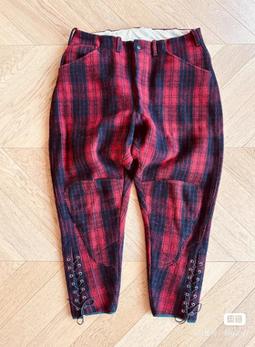 SUPERDUX早期60年代户外猎装重磅羊毛裤马裤休闲裤