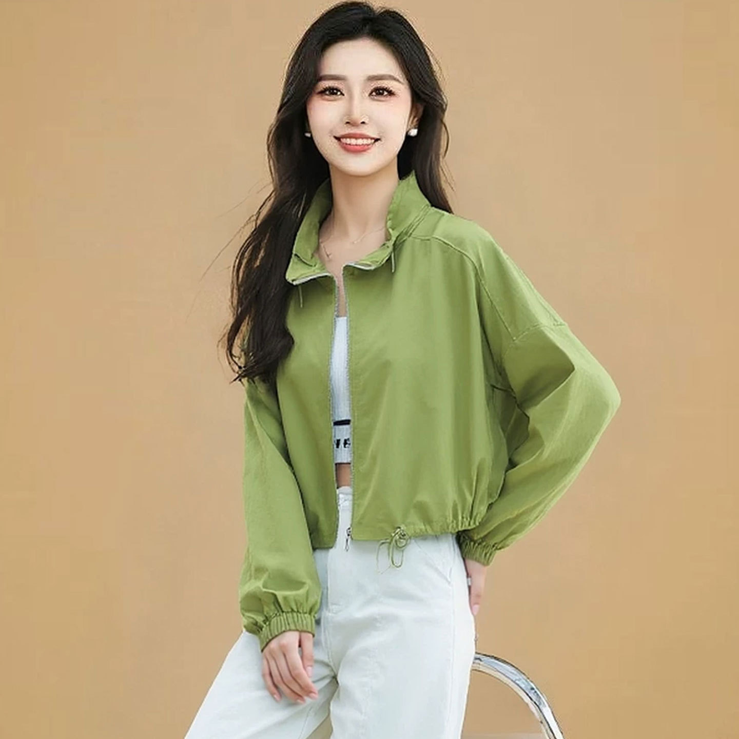中年妈妈春秋装外套短款2026新款洋气风衣中青年女装休闲夹克上衣