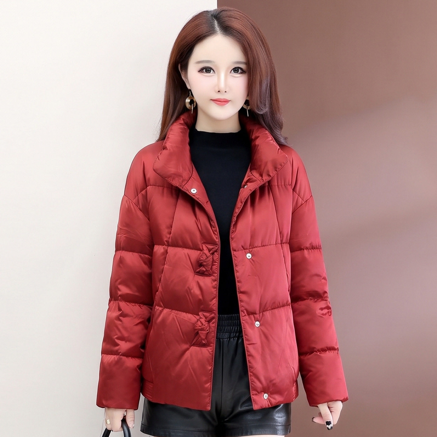 中青年女装休闲羽绒服外套短款2026冬新款洋气显瘦保暖白鸭绒上衣