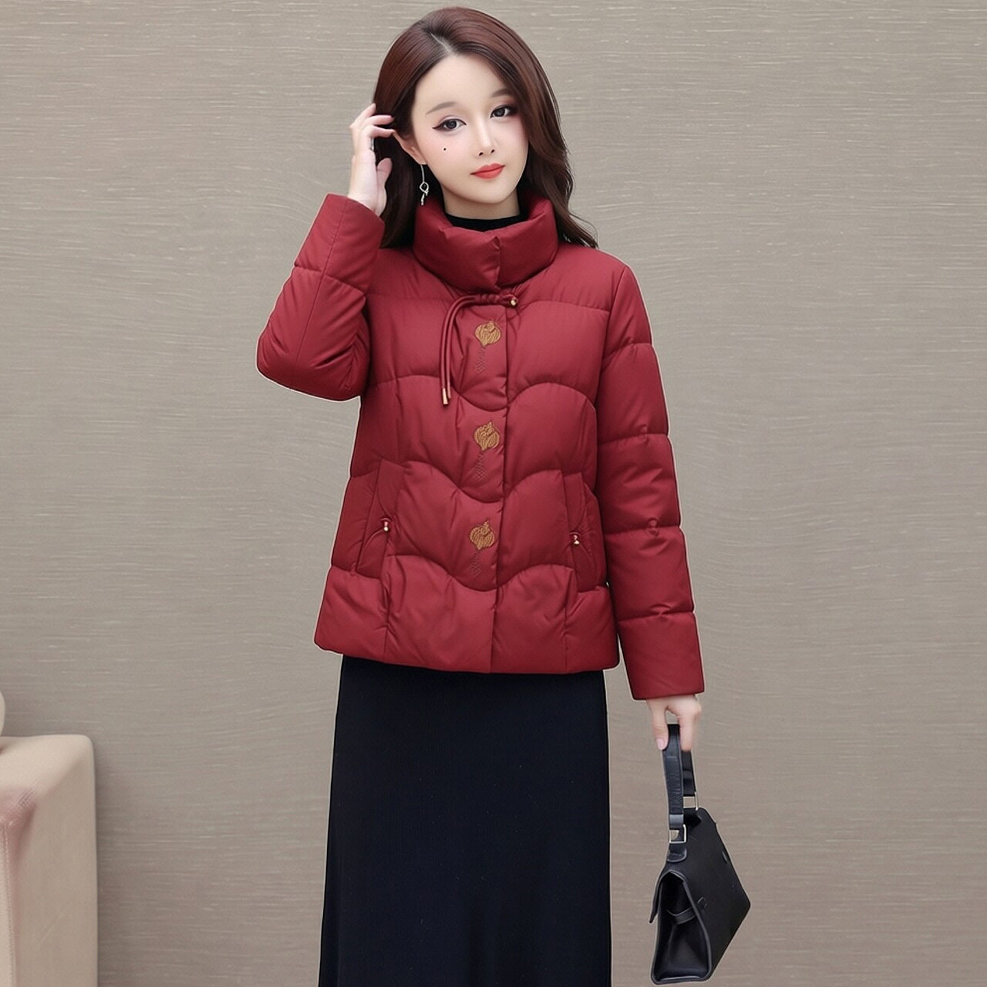 中青年女装休闲羽绒服外套短款2026冬新款洋气显瘦保暖白鸭绒上衣