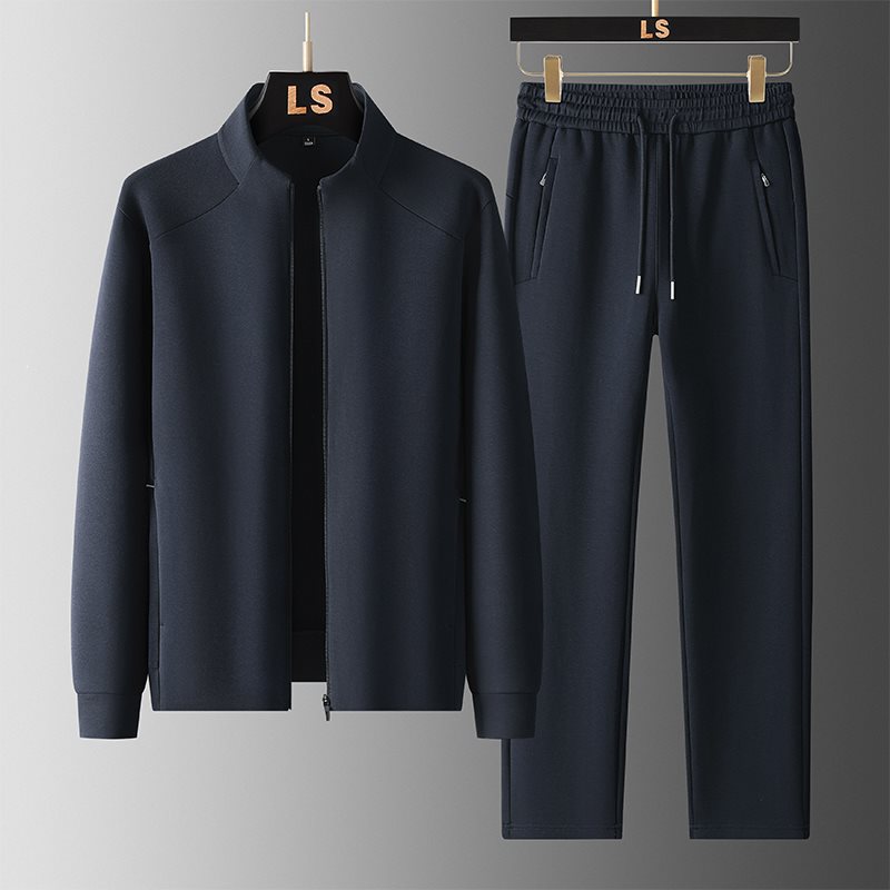 春秋季新款休闲运动卫衣套装男士潮流运动服装时尚韩版圆领二件套