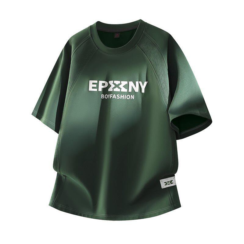 【逸品源】YPY-8819-P小码21 大码24 新款大码立体发泡印花短袖男
