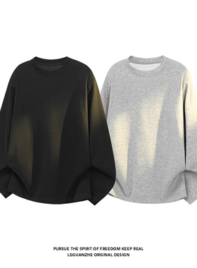 2026 春季新款 港风白底大码华棉270g长袖T恤M-5X HT26022-特P19