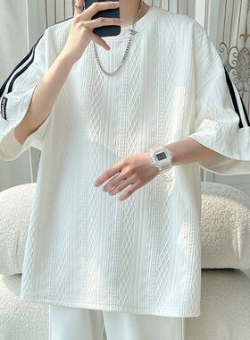 2026夏季oversize百搭短袖潮圆领休闲上衣T2040特P28建议零售价68