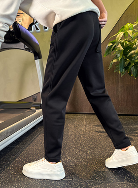 2色 休闲卫裤【N965】常规p60控95黑色有加绒p65棉43.9%聚酯纤维5