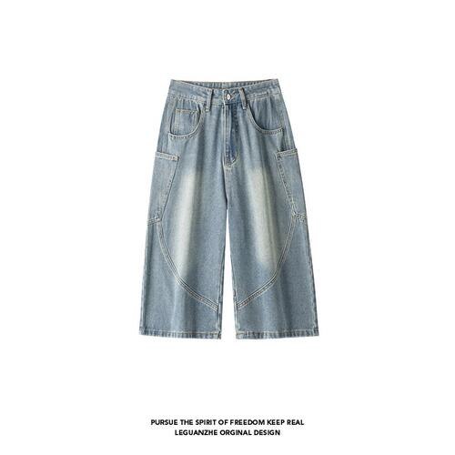 2026 GK24851改短 白底美式牛仔七分裤M-5XL GK26358-特P35-控价6