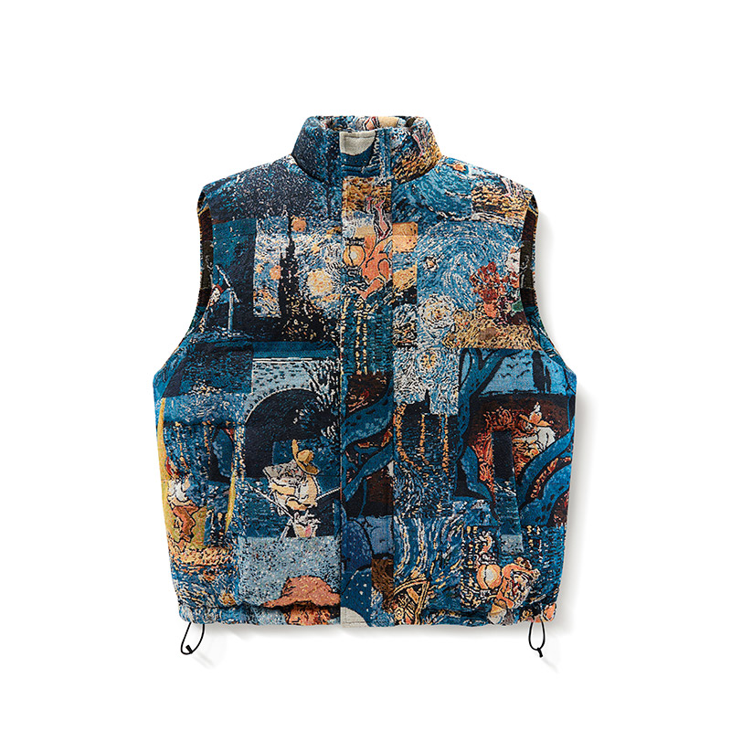 9100高品质个性时尚潮流开衫马甲潮流休闲百搭外套男坎肩