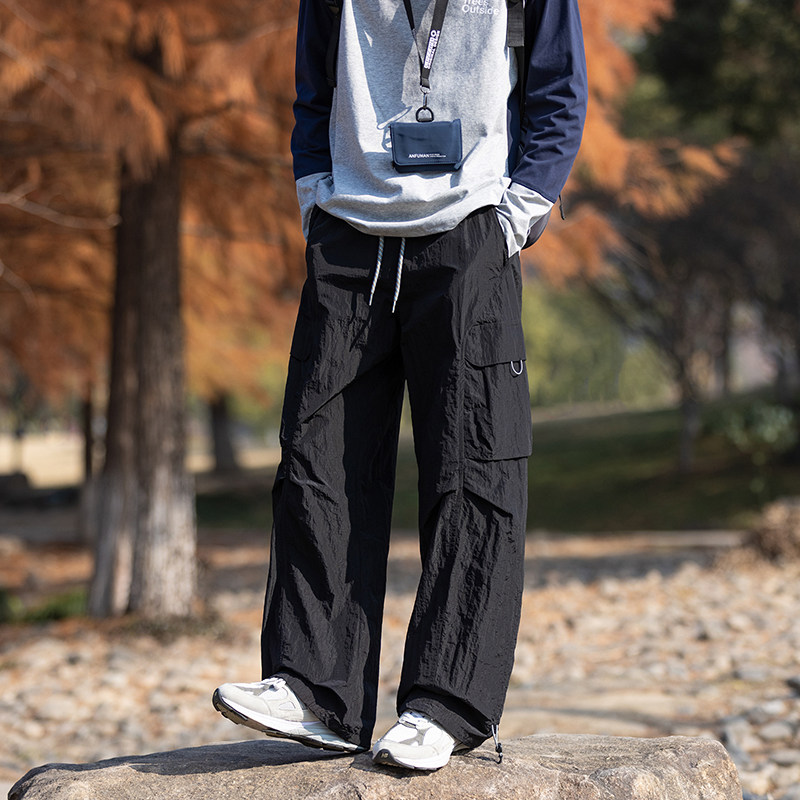 izexx城市通勤户外  山系户外直筒多口袋工装裤男女宽松运动速干,男装,休闲裤,淘宝优惠券,粉丝福利购,淘宝优惠卷