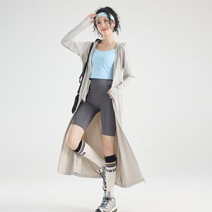夏季冰丝防晒衣女2025新款户外防紫外线轻薄中长款全身防晒服