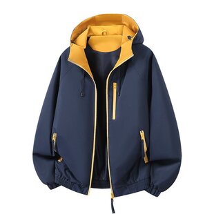 春秋新款 小众休闲设计感耐磨防风外套 翻领夹克宽松潮牌韩版
