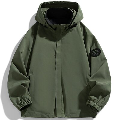 控价79.9元   跨境户外冲锋衣男2026春秋新款防风防水登山服休闲