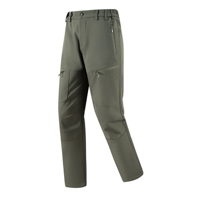 开冲锋裤男士秋冬加绒加厚高品质防风防水透气保暖户外徒步登山裤