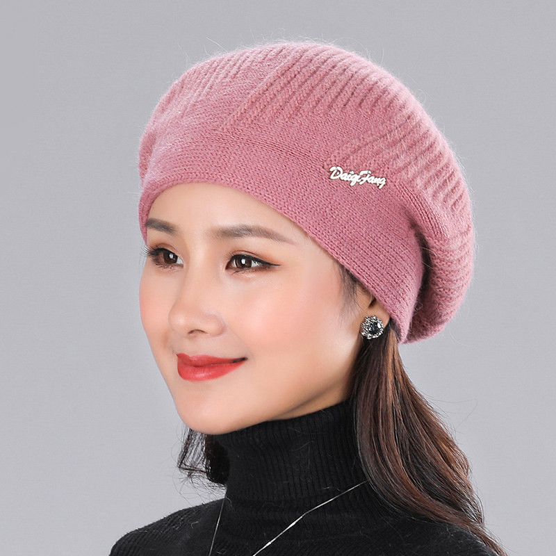 兔毛中老年人帽子女冬季中年妈妈帽子
