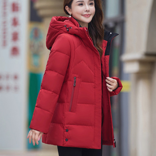 波斯顿极寒羽绒服女款特厚中长款波士顿官方旗舰店女士特大码外套