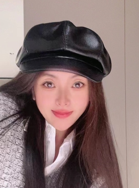 蒂羽森八角帽逛街休闲女士