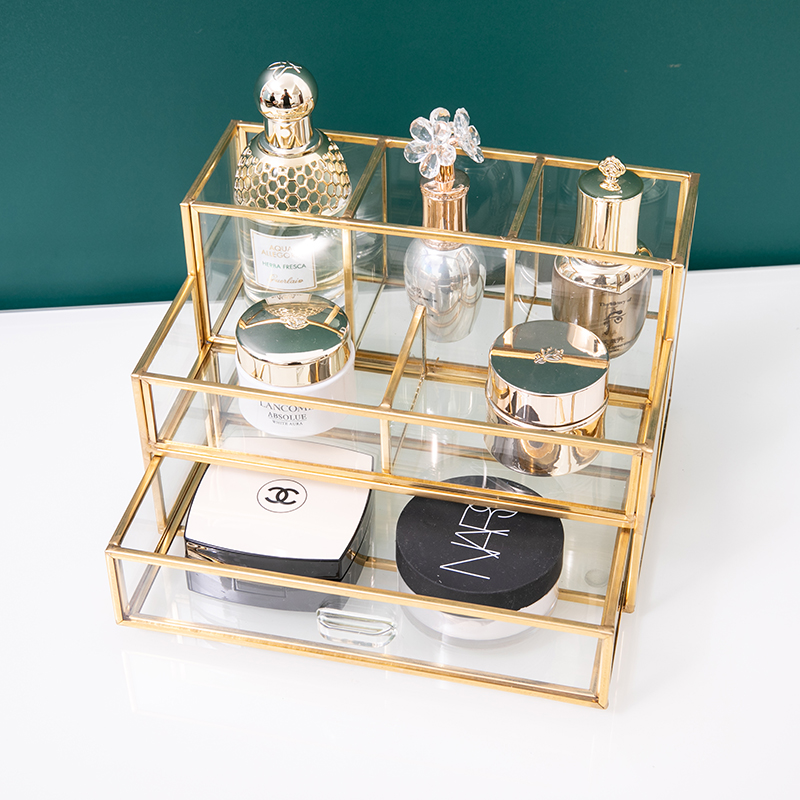 梳妆台化妆品收纳盒桌面