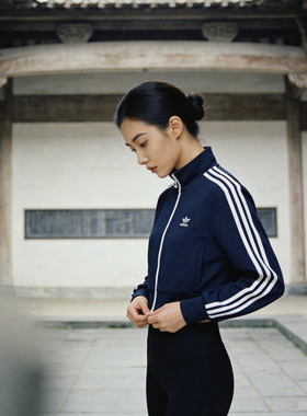 半庭 · 阿迪达斯三叶草高腰短款 女款 针织外套KB8950 KB8948