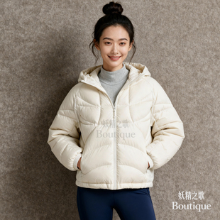 Wilson 威尔胜网球 女款 轻量 运动 连帽羽绒服外套 韩国代购