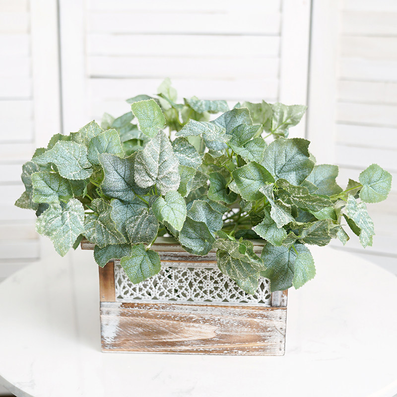 洛嘉迷你提子叶仿真花单枝绿植假花客厅室内插花装饰摆件绿叶假叶