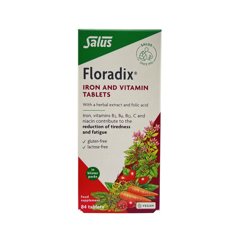 salus德国铁元Floradix片剂孕妇哺乳期成人补铁英国版红铁27年6月