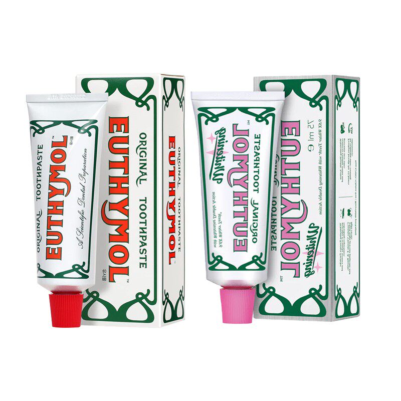 保税仓发Euthymol粉色美亮白牙膏