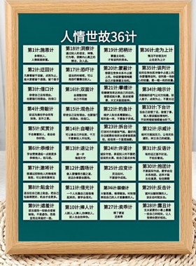人情事故36计相框摆件