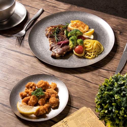 圆盘不锈钢餐饮户外复古