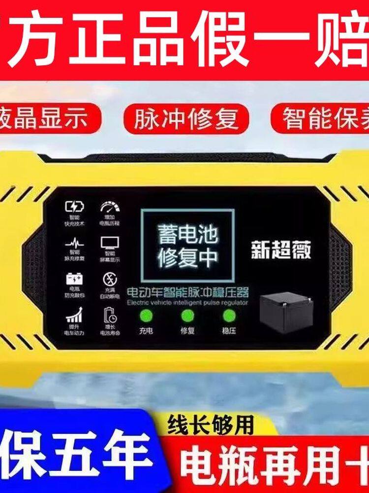 电动车电瓶修覆器正品保护通用智能脉冲稳压器自动一键激活电瓶