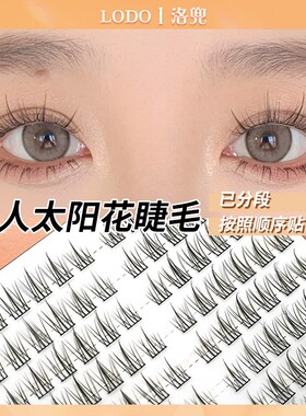 懒人三部曲自然仿真太阳花假睫毛