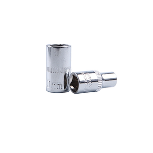 华瑞1/4小套筒小飞六角短套头6.3mm小快速扳手套头7/8/10/14mm