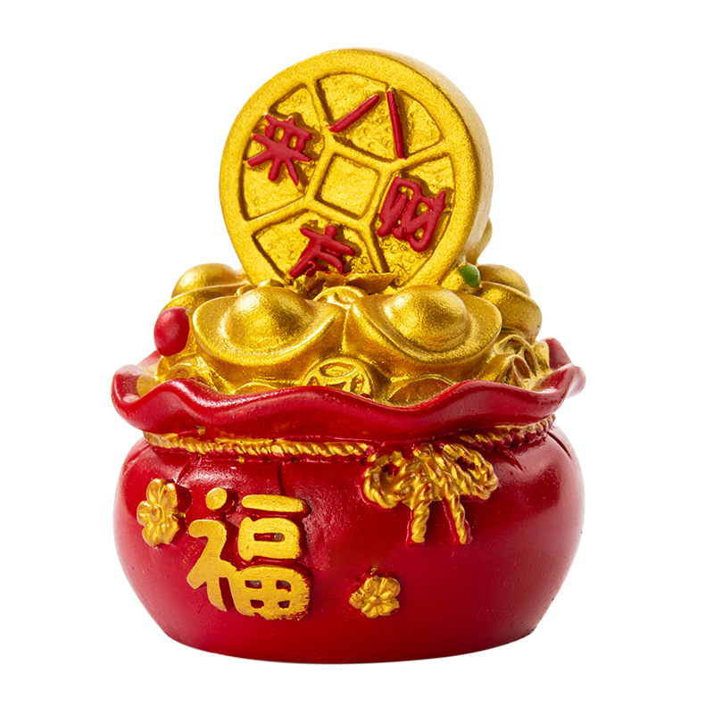 八方来财 福禄平安 福袋室内桌面摆件新年礼物汽车饰品蛇年小礼品