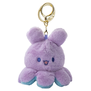 变脸章鱼小兔子钥匙扣挂件可爱卡通男女士汽车钥匙链圈环包包挂饰