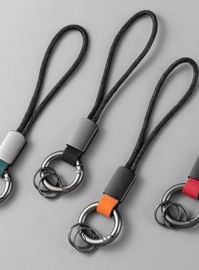 简约钥匙扣挂件精致指环扣汽车链锁圈环情侣书包挂饰男士小饰品