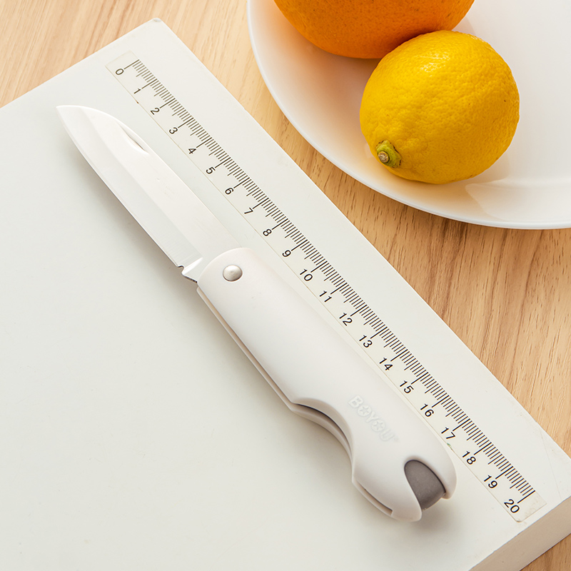 博友水果刀家用不锈钢便携削切瓜
