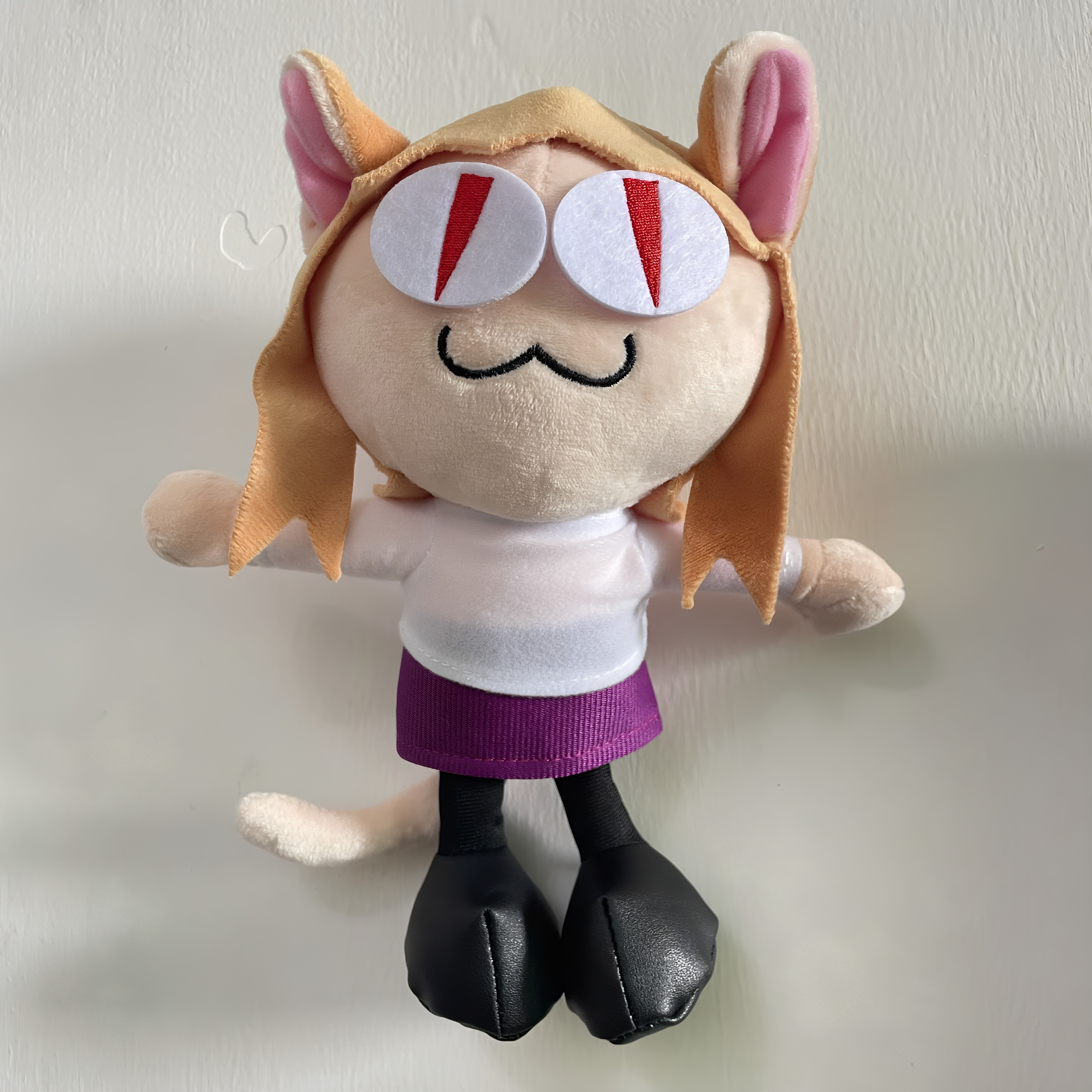 25cm猫姬型月毛绒FNF Neco arc plush公主猫喵星人皮靴猫玩偶公仔