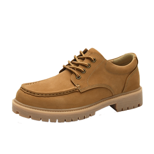 MELLEN名郎男鞋复古潮流耐磨舒适透气圆头休闲鞋大头皮鞋工装鞋