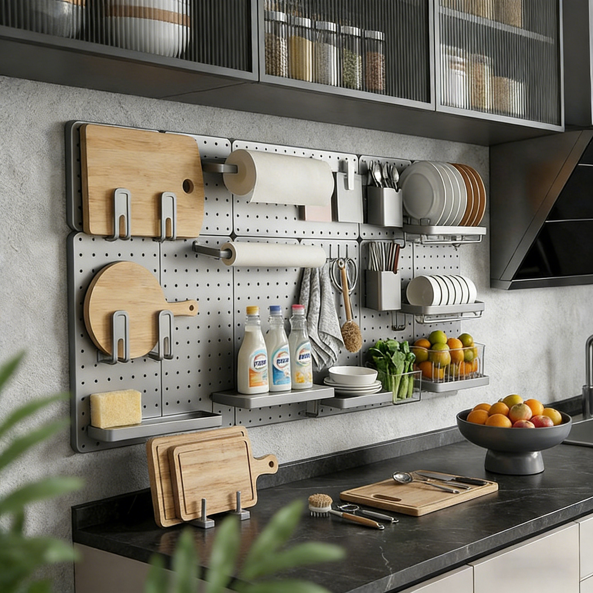 厨房洞洞板置物架调料架免打孔壁挂式刀架碗盘架墙上收纳墙面抽屉,厨房/烹饪用具,厨房置物架/置物柜/角架,淘宝优惠券,粉丝福利购,淘宝优惠卷