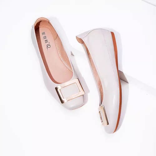 断码福利Quicheshoes/蛋卷鞋2026内增高坡跟鞋软皮奶奶鞋EQS-G182