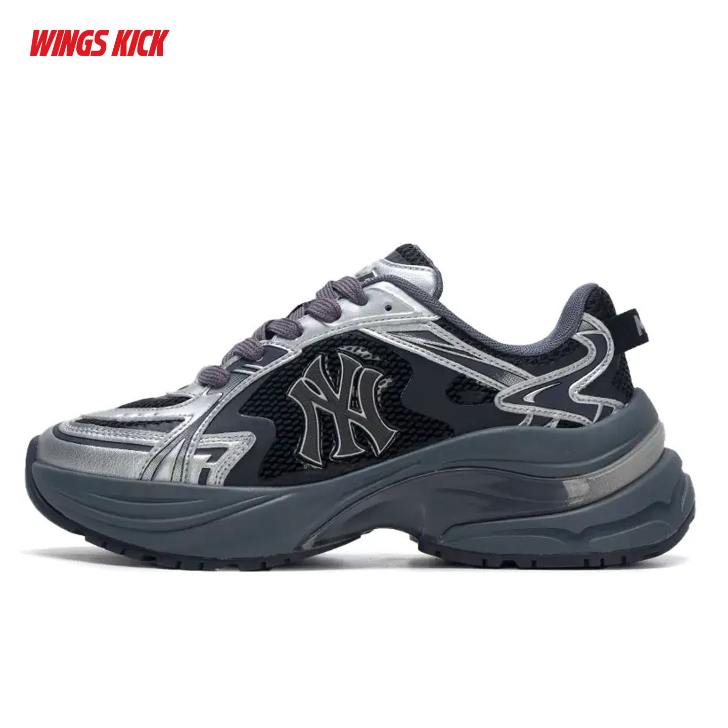 MLB CURVE RUNNER ENAMEL男女情侣复古厚底运动跑步鞋 3ARNSPE5N