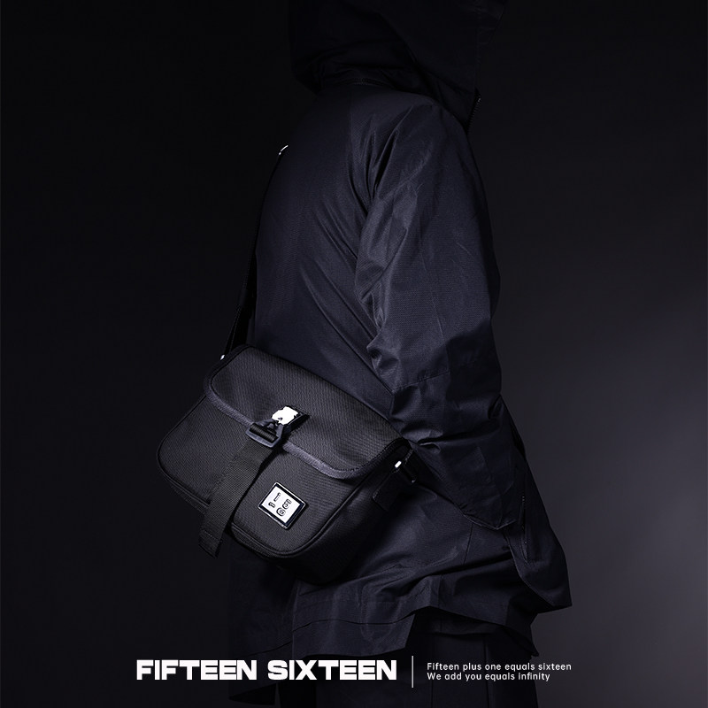 15/16CORDURA尼龙挎包男快拆磁力扣简约休闲斜挎包黑色防水多分层,箱包皮具/热销女包/男包,男士包袋,淘宝优惠券,粉丝福利购,淘宝优惠卷