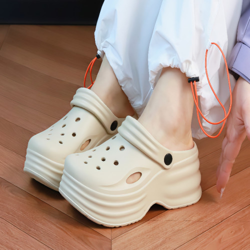 上班通勤厚底包头凉拖女