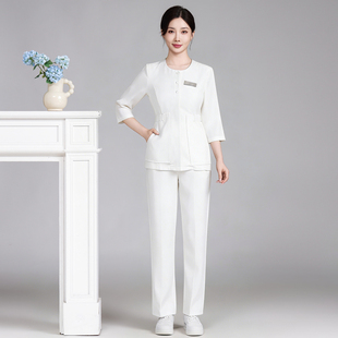 韩式美甲美发美容院美容师工作服女整形医美足浴SPA皮肤管理套装